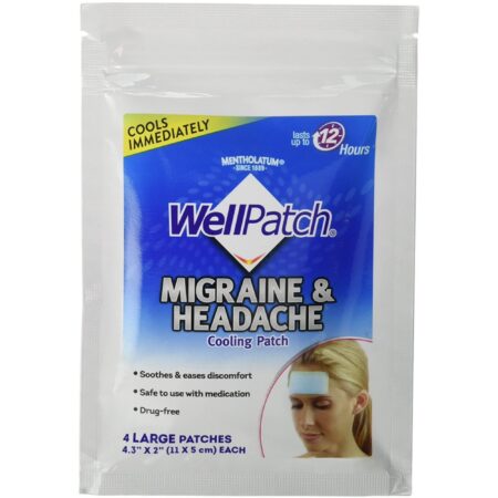 WellPatch Migraine Cooling Headache Pads-4ct