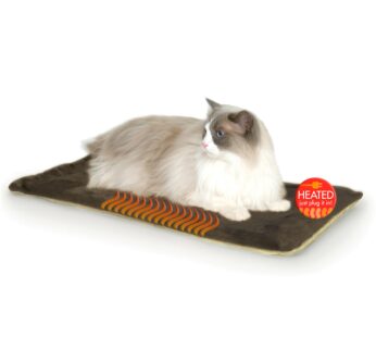K&H Pet Products Heated Thermo-Kitty Mat, Indoor Heated Cat Bed, Pet Heat Pad for Indoor C