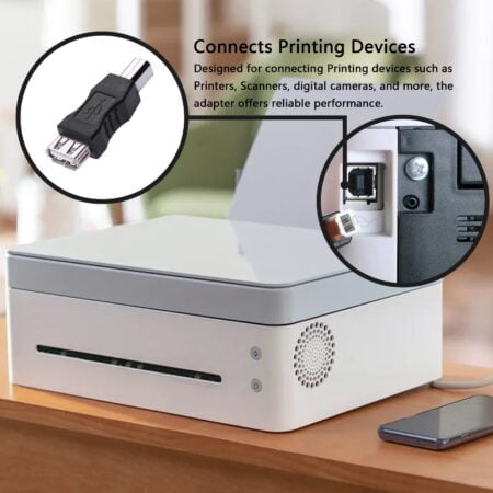 DSYJ DSYJ-01252 USB Type A Female to USB Type B Male Adapter (USB_A_F-USB_B_M) - Image 5