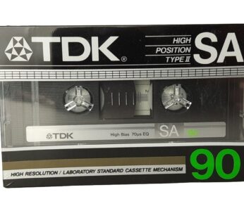 TDK SA 90 minute Super High Resolution Type II Audio Cassette Tape