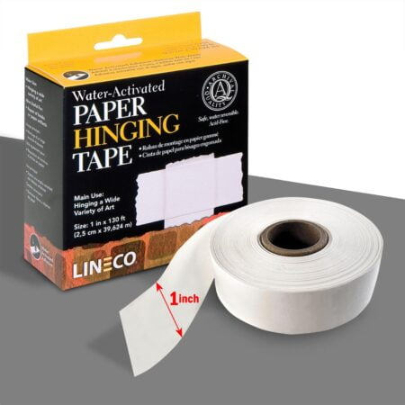 Lineco, Archival Water Activated Paper Hinging Tape, Acid-Free with Neutral pH, for Hingin - Image 3