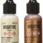 Ranger TIM21254 Adirondack Alcohol Ink Metallic Mixatives, 1/2-Ounce, 2-Pack, Pearl and Co