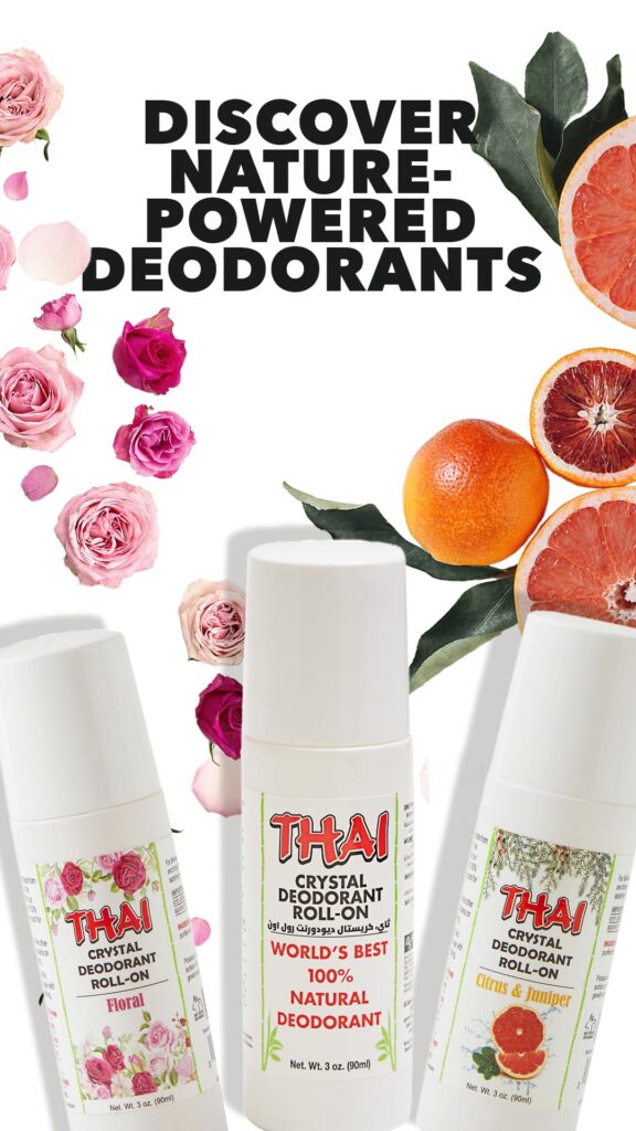 Thai Deodorant Stone Thai Crystal Mist Roll On Deodorant, 3 Oz - Image 4