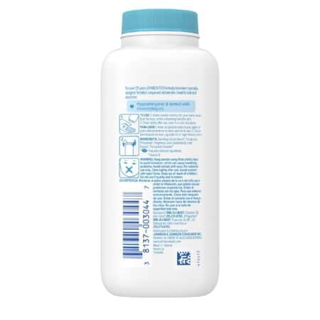 Johnson's Baby Naturally Derived Cornstarch Baby Powder with Aloe and Vitamin E for Delica - Image 3