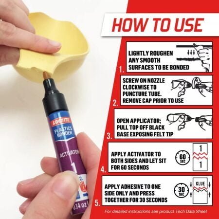 0.06 oz Loctite 681925 Loctite Cyanoacrylate Plastics Bonding System - Image 2