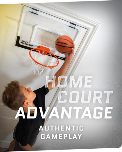 SKLZ 18" Mini Basketball Hoop with Shatterproof Backboard, Breakaway Rim, Heavy Duty Net, - Image 2