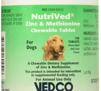 NutriVed Zinpro for Dogs (100 CHEWABLE Tablets)