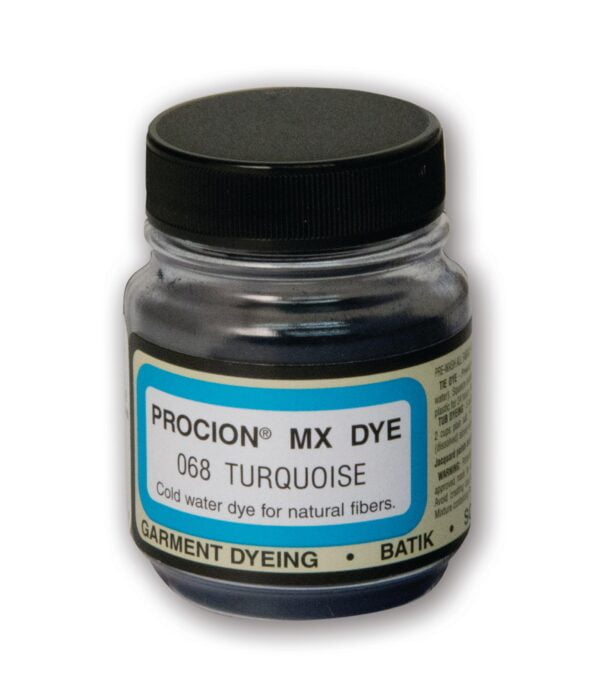 Jacquard Procion Mx Dye - Undisputed King of Tie Dye Powder - Turquoise - 2/3 Oz - Cold Wa