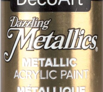 DecoArt Dazzling Metallics 2-Ounce Champagne Gold Acrylic Paint