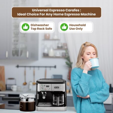 Cafe Brew Collection Premium 4-Cup Universal Glass Espresso Carafe Replacement - Fits Hami - Image 6