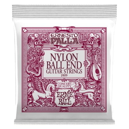 Ernie Ball Ernesto Palla Black & Gold Ball-End Nylon Classical Guitar Strings, 28-42 Gauge