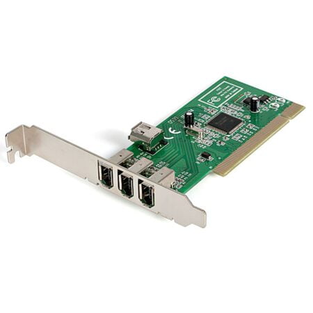 StarTech.com 4 port PCI 1394a FireWire Adapter Card - 3 External 1 Internal FireWire PCI C