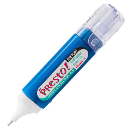 Pentel Presto! Jumbo Correction Pen, Fine Point, Metal Tip, White, 12 ml/0.4 fl.oz. 1 Pack - Image 3