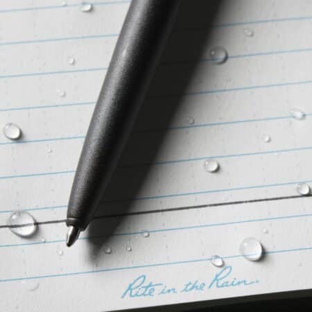 Rite in the Rain Weatherproof Black Metal Clicker Pen - Black Ink (No. 97) - Image 6