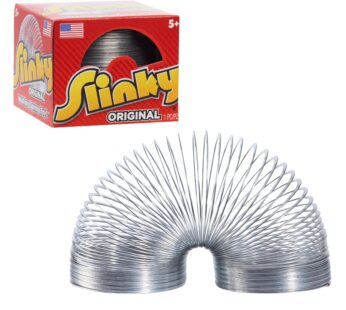 The Original Slinky Walking Spring Toy, 2.75-inch Diameter Metal Slinky, Fidget Toys, Kids