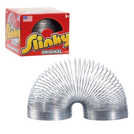 The Original Slinky Walking Spring Toy, 2.75-inch Diameter Metal Slinky, Fidget Toys, Kids