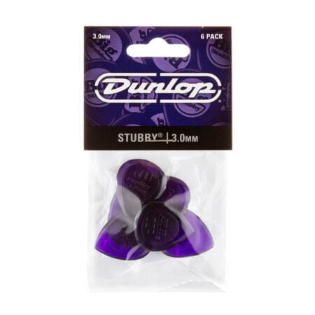 JIM DUNLOP 474P3.0 Stubby?, Dark Purple, 3.0mm, 6/Player's Pack - Image 4