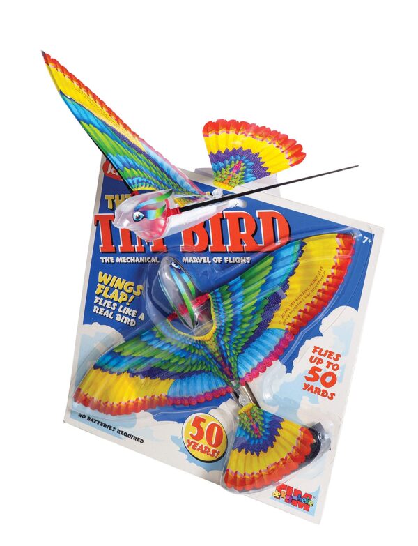 Schylling Tim Bird Flying Toy - Rubberband-Powered Mechanical Bird that Really Flies - Win - Image 2