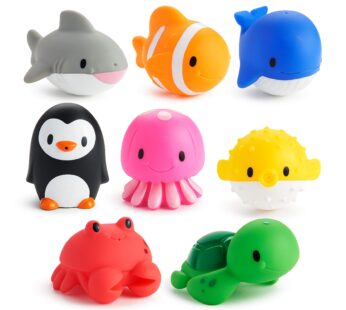 Munchkin? Ocean? Squirts Baby and Toddler Bath Toy, 8 pack