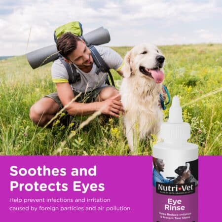 Nutri-Vet Eye Rinse for Dogs - Gentle Formula to Soothe Irritated Eyes and Prevent Tear St - Image 2