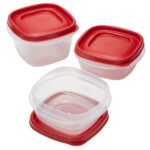 Rubbermaid Easy Find Lids Food Storage Containers, Racer Red, 6-Piece Set - Image 3