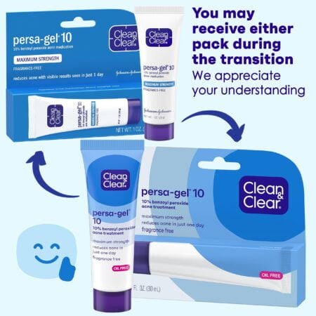 Clean & Clear Persa-Gel 10 Acne Medication Spot Treatment with Maximum Strength 10% Benzoy - Image 2