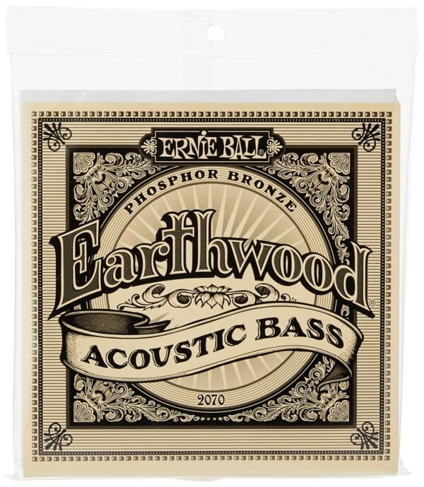 Ernie Ball Earthwood Slinky Phosphor Bronze Acoustic Bass Guitar Strings, 45-95 Gauge (P02