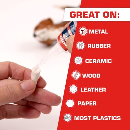 Loctite Super Glue Liquid Longneck Bottle, Clear Superglue for Plastic, Wood, Metal, Craft - Image 3