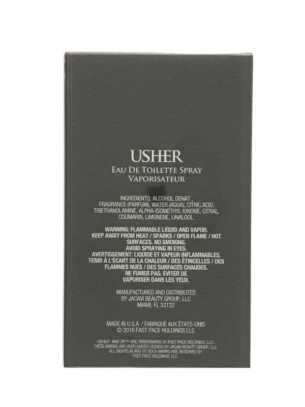 Usher By Usher For Men, Eau De Toilette Spray, 3.4-Ounce - Image 2
