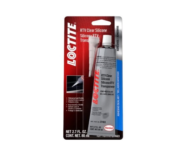 LOCTITE RTV Clear Silicone Adhesive Sealant for Automotive: Waterproof, Flexible, Protects