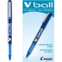 Pilot VBall Liquid Ink Rolling Ball Stick Pens, Extra Fine Point, Blue Ink, 12-Pack (35201