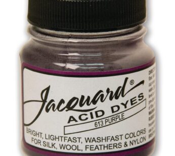 Jacquard Acid Dye – Purple – 1/2 Oz Net Wt – Acid Dye for Wool – Silk – Feathers – and Nyl