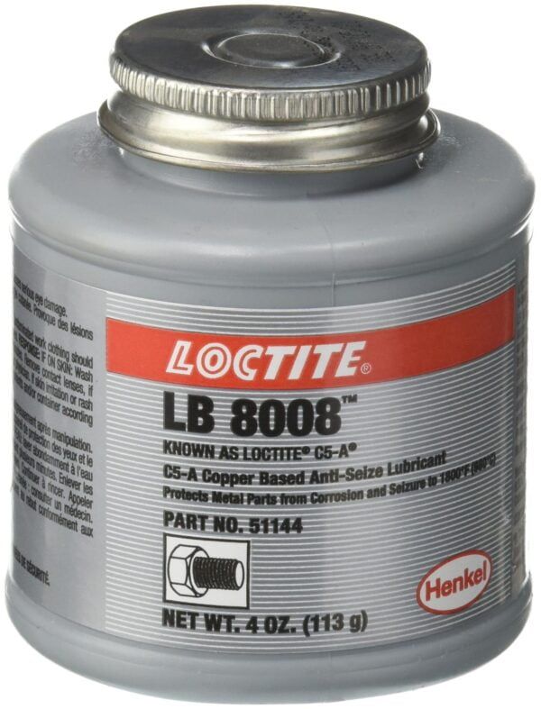Loctite 51144 Copper LB 8008 C5-A Anti-Seize Lubricant, -20 Degree F Lower Temperature Rat