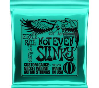 Ernie Ball Not Even Slinky Nickel Wound Electric Guitar Strings – 12-56 Gauge