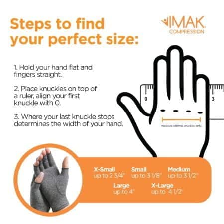IMAK Brownmed Compression Arthritis Gloves - Compression Gloves for Arthritis & Joint Pain - Image 7
