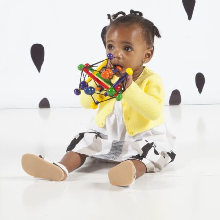 Manhattan Toy Skwish Classic Rattle and Teether Grasping Activity Toy - Image 6