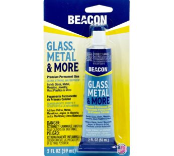 BEACON Glass, Metal & More – Premium Permanent Glue for Jewelry, Outdoor Projects & More –