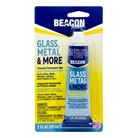 BEACON Glass, Metal & More - Premium Permanent Glue for Jewelry, Outdoor Projects & More -