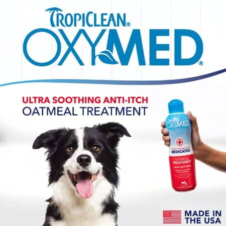 TropiClean Oxymed Medicated Cat & Dog Conditioner For Itchy Skin | Skin Soothing Oatmeal C - Image 2