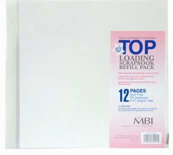 MCS MBI 12×12 Inch Scrapbook Expansion Page Refills, 6 Count (899676) 12 pages.