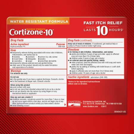 Cortizone 10 Maximum Strength Ointment 1 oz., 1% Hydrocortisone Ointment for Itch Relief - - Image 2