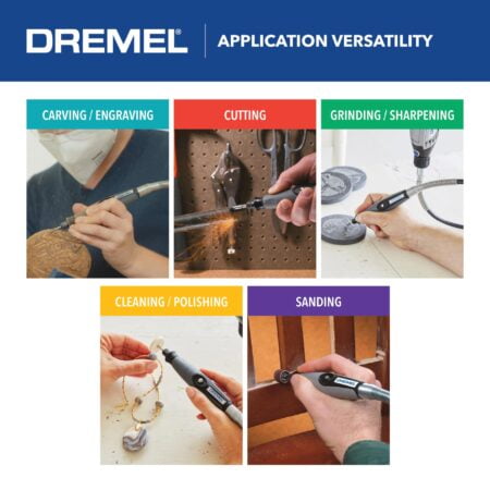 Dremel Flex Shaft Rotary Tool Attachment with Comfort Grip and 36? Long Cable - Engraver, - Image 7