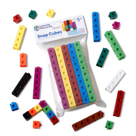 Learning Resources Snap Cubes - 100 Pieces, Ages 5+ Homeschool and Classroom Supplies, Edu