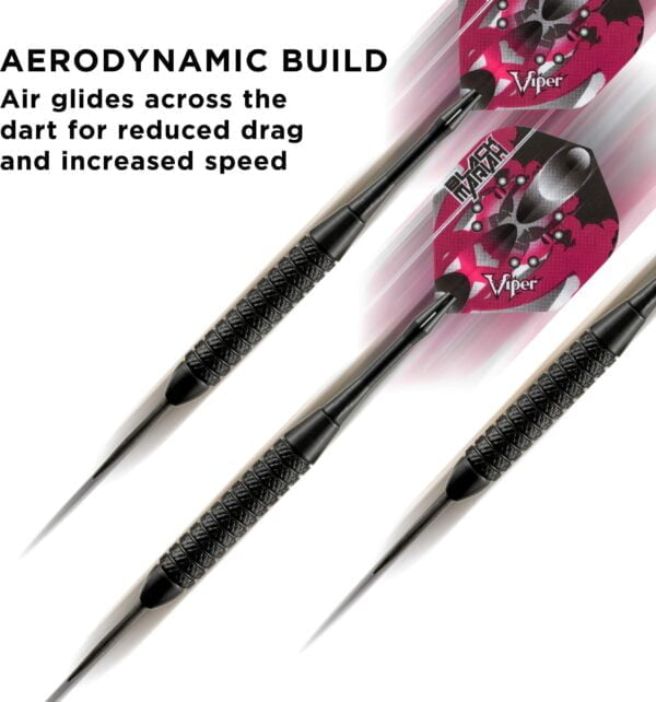 Viper Black Mariah Steel Tip Darts, 22 Grams - Image 4