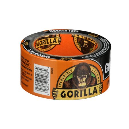 Gorilla Black Duct Tape, 1.88" x 12 yd, Black, (Pack of 1) - Image 2