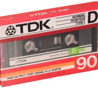 TDK D90 Audiocassette – Normal Bias