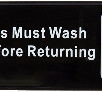 Winco Sign, Medium, Black/White
