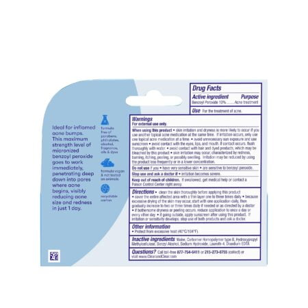 Clean & Clear Persa-Gel 10 Acne Medication Spot Treatment with Maximum Strength 10% Benzoy - Image 9