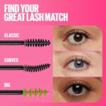Maybelline Great Lash BIG Washable Mascara, Volumizing, Thickening, Lengthening Mascara, Blackest Black, 1 Count - Image 6