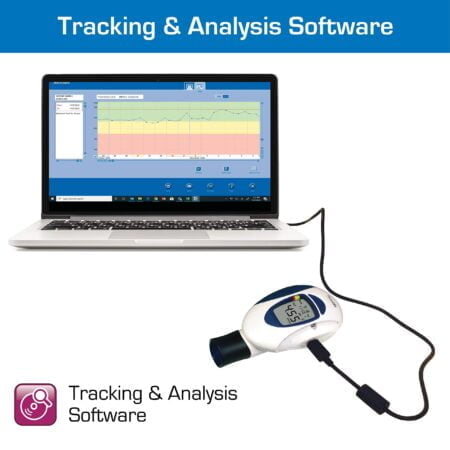 Microlife Digital Peak Flow Meter with FEV1 & Tracking Software | Reliable & Accurate Resp - Image 6